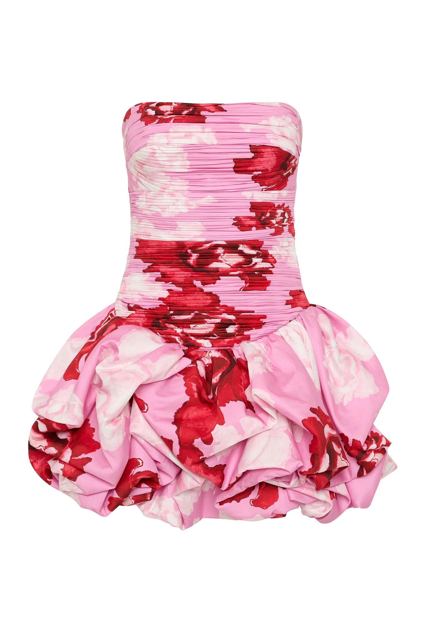 Violette Bubble Hem Mini Pink Boldy Blooming