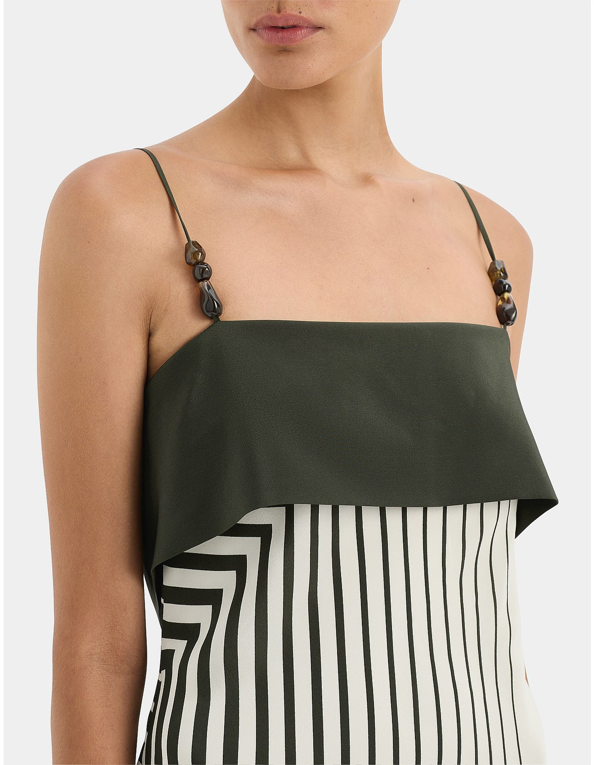SIR. Leilana Slip Maxi Dress | Garden Stripe