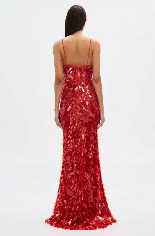 Sapphire Sequin Maxi Red