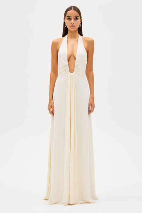 Misha The Jennifer Cupro Dress | Ivory