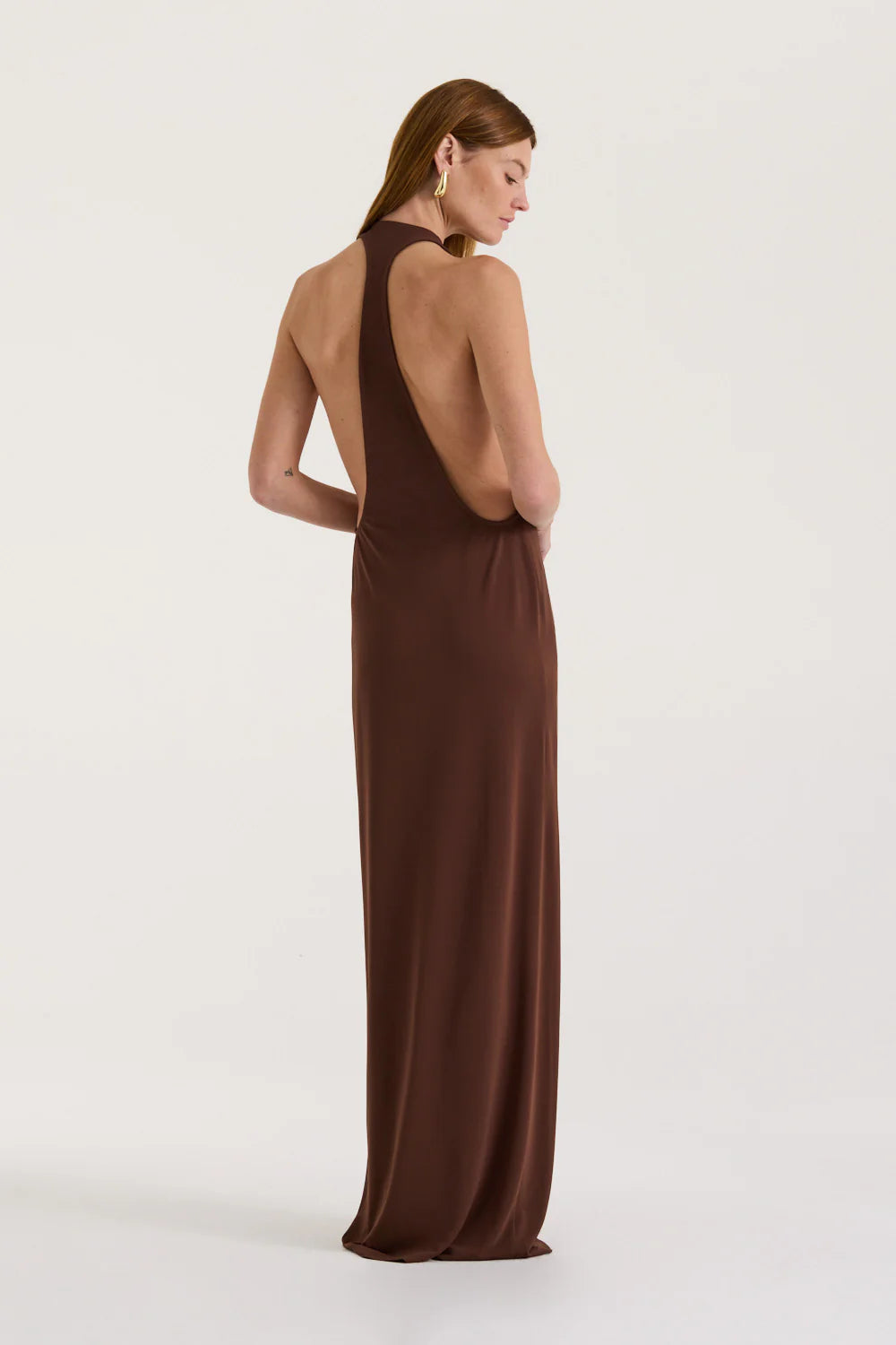Henne Dress Hire - Ophelia Racerback Tank Dress (Cocoa)