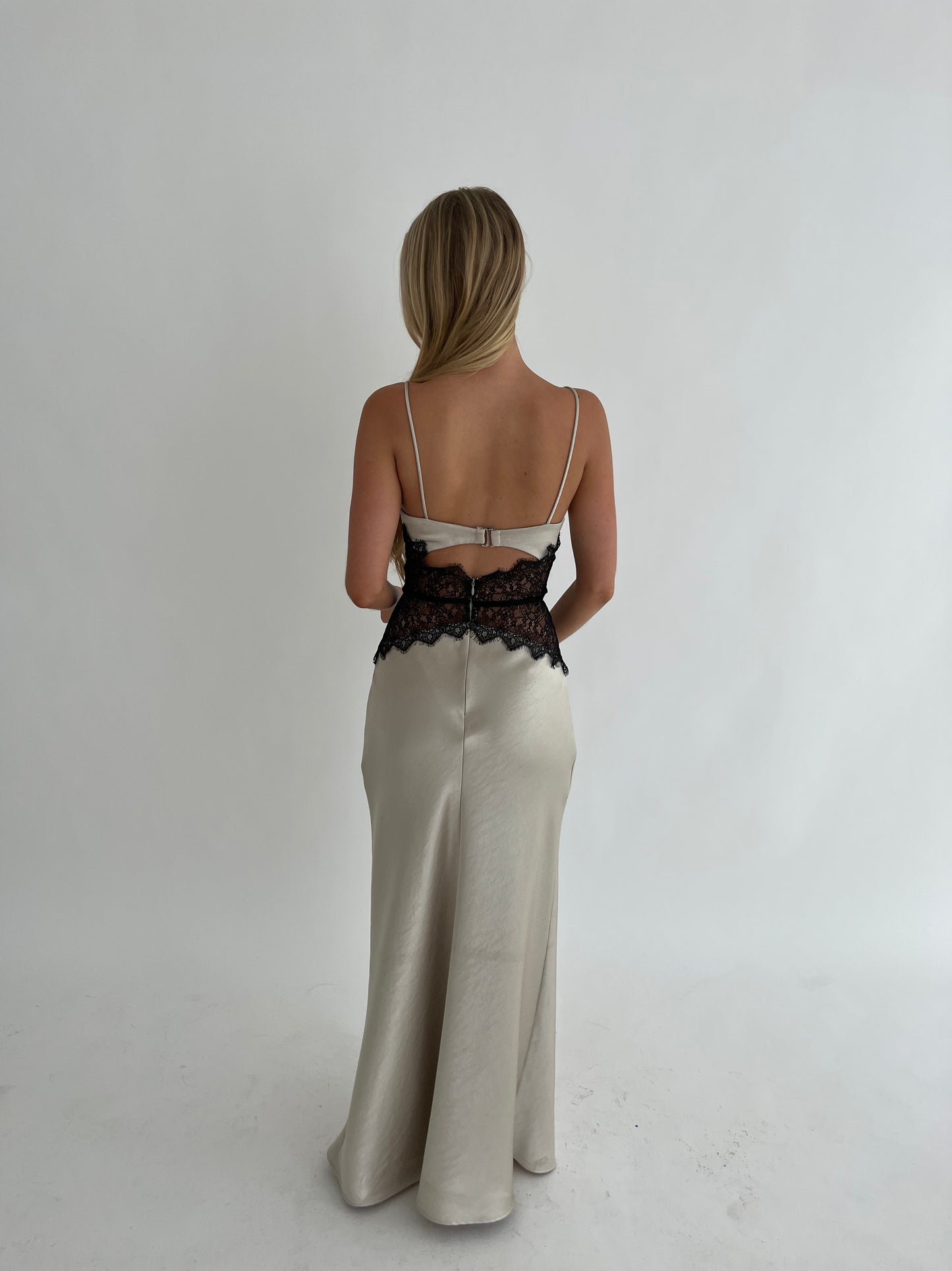 Camille Maxi Ecru/Black