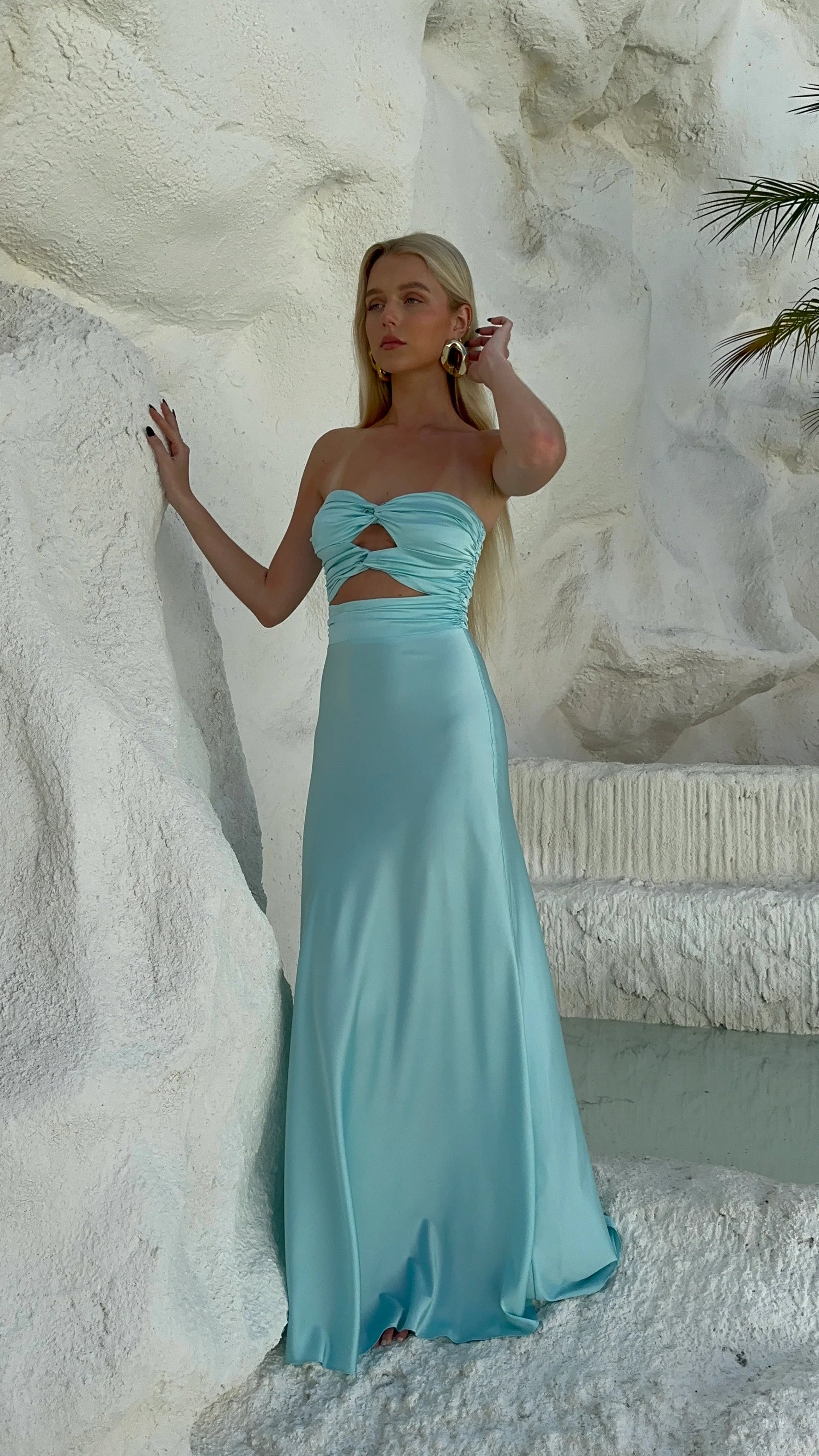 inka maxi dress Inka Gown Aqua