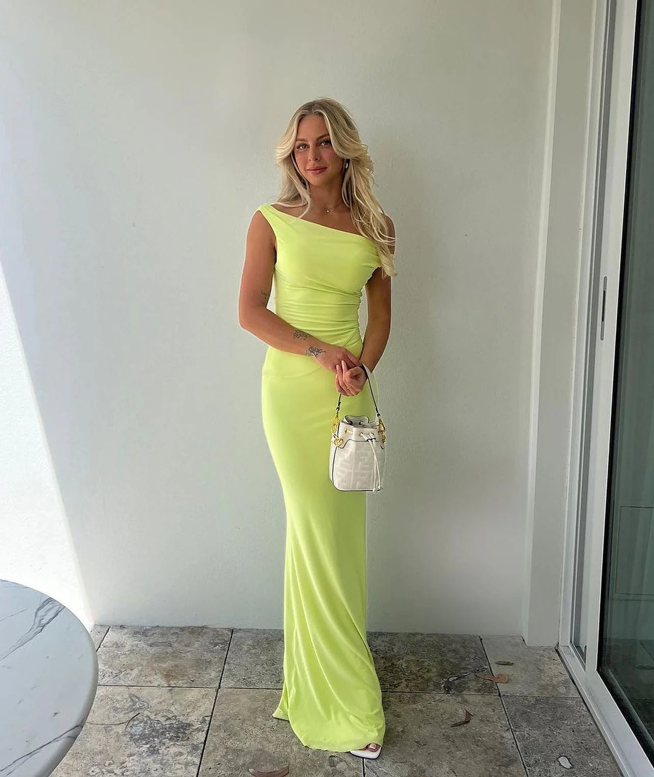 slim fit dress slacks Citron Knit Mesh Sundress – Petunias of Naples