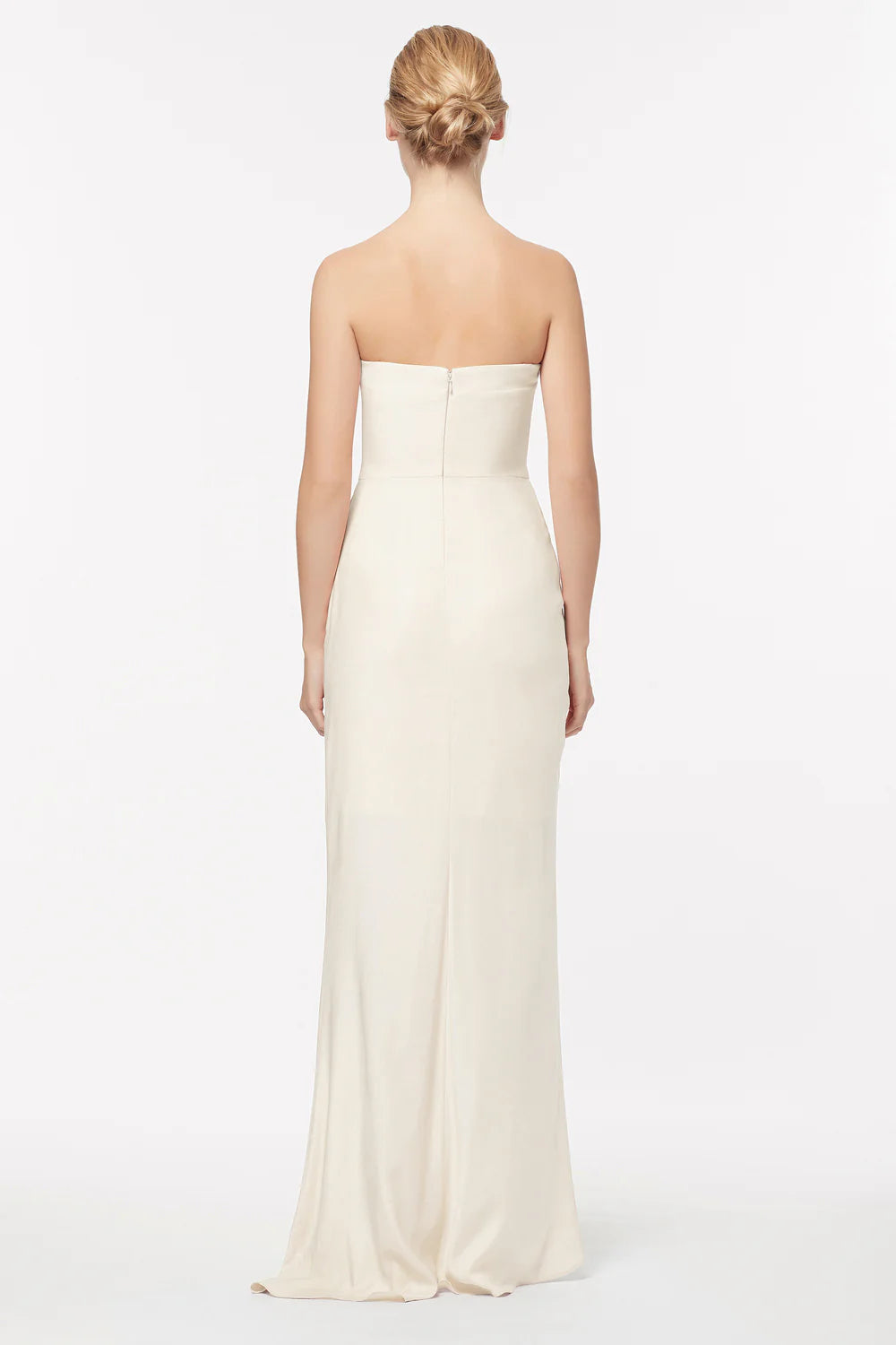 Asymmetrical Games Gown Cream