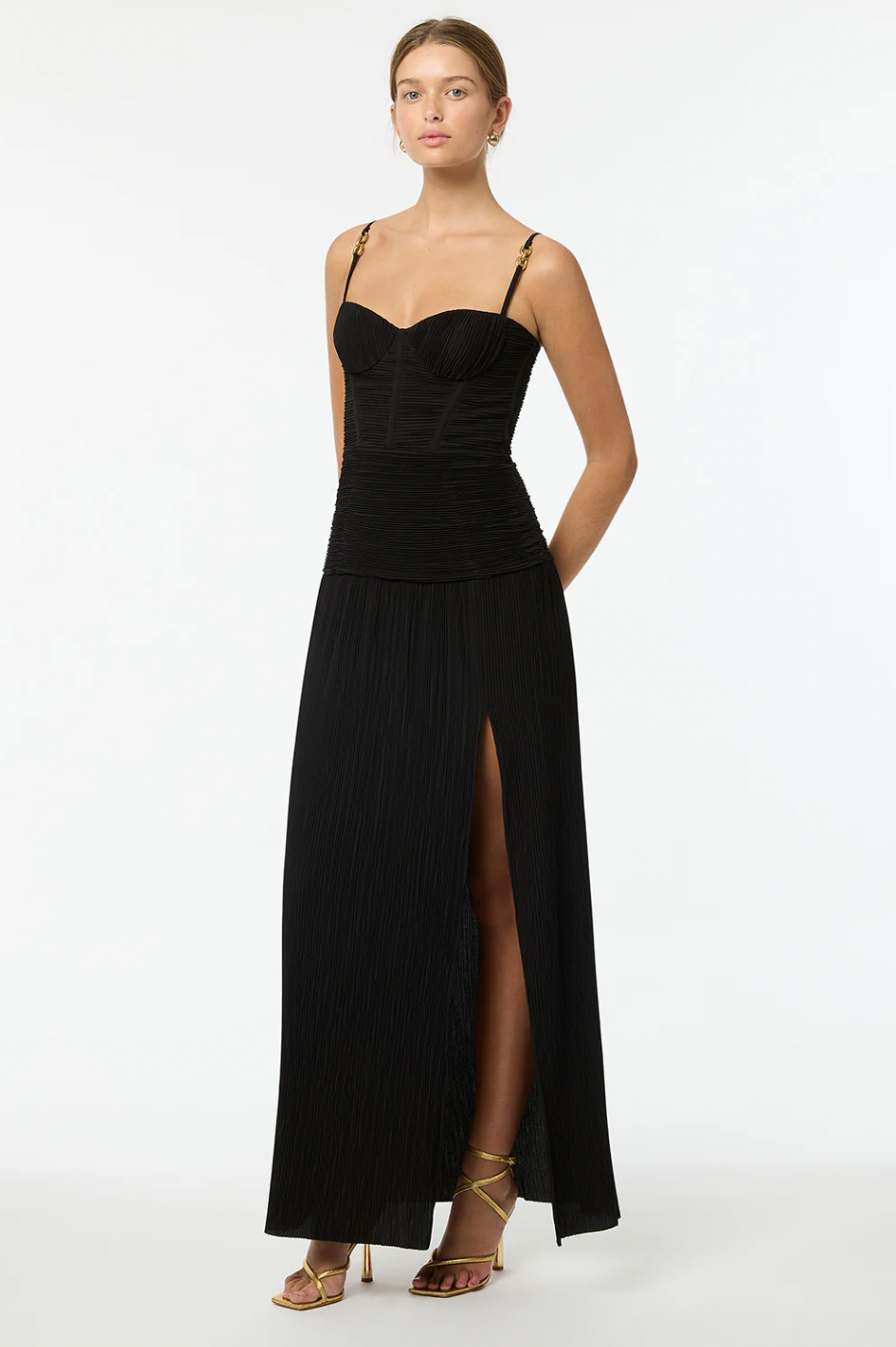 Manning Cartell Double Time Pleat Dress | Black