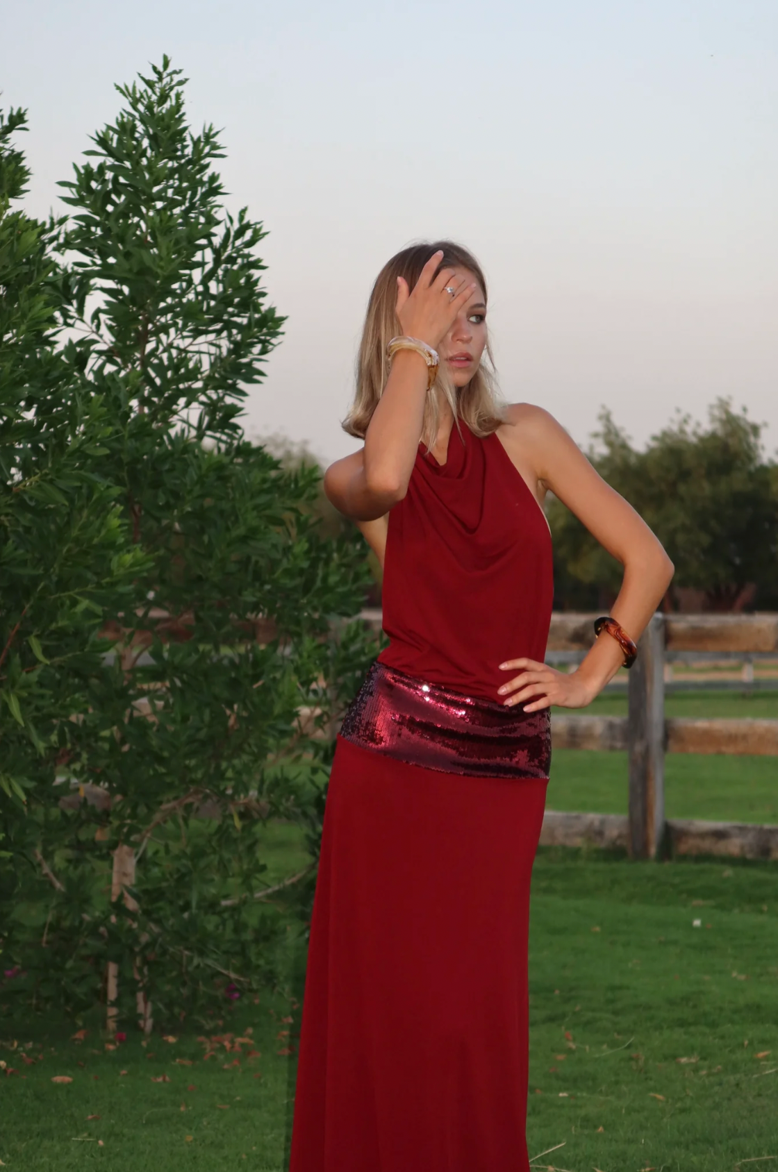 Adele Gown Wine