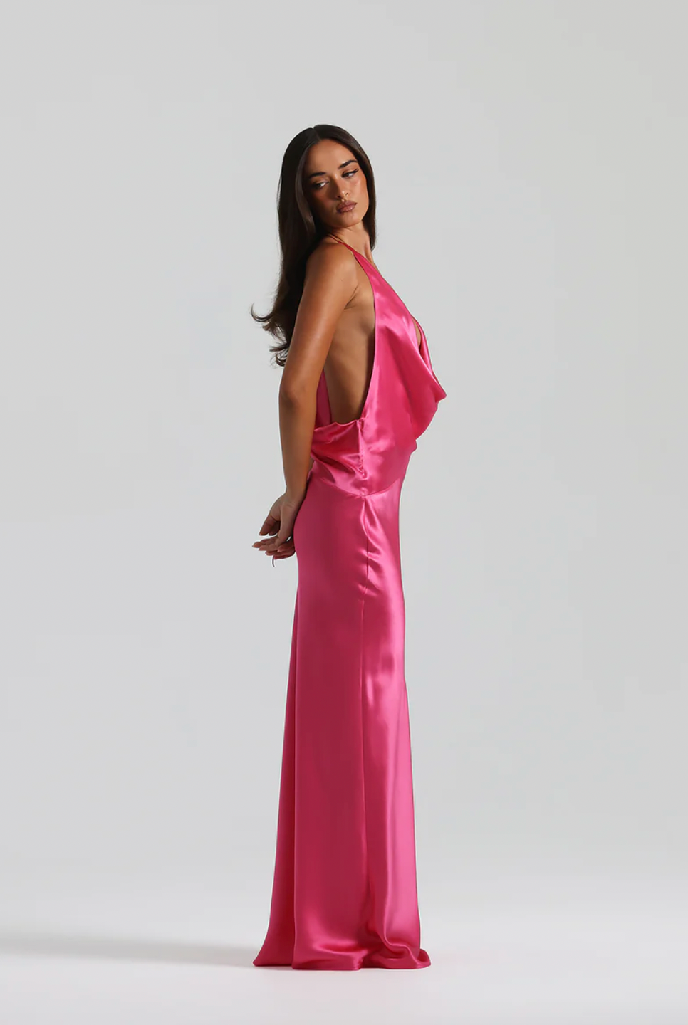 Natalie Rolt Gabi Gown | Neon Pink