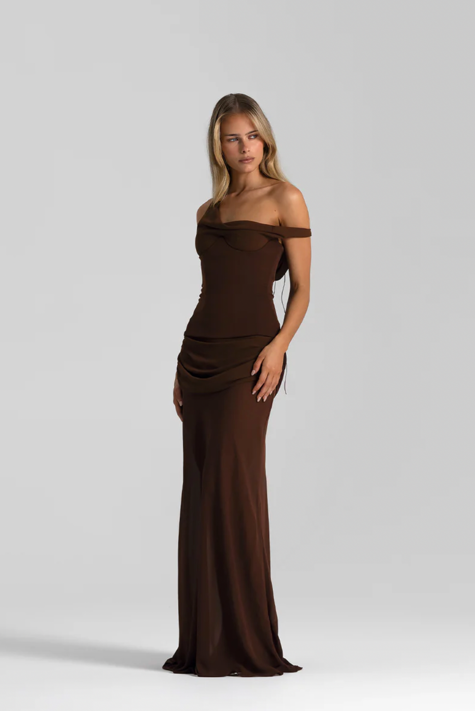 Natalie Rolt Cadence Gown | Espresso