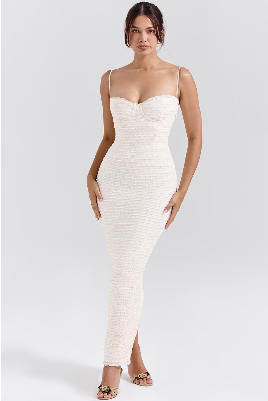 House of CB Elinor Frill Midi | Cream