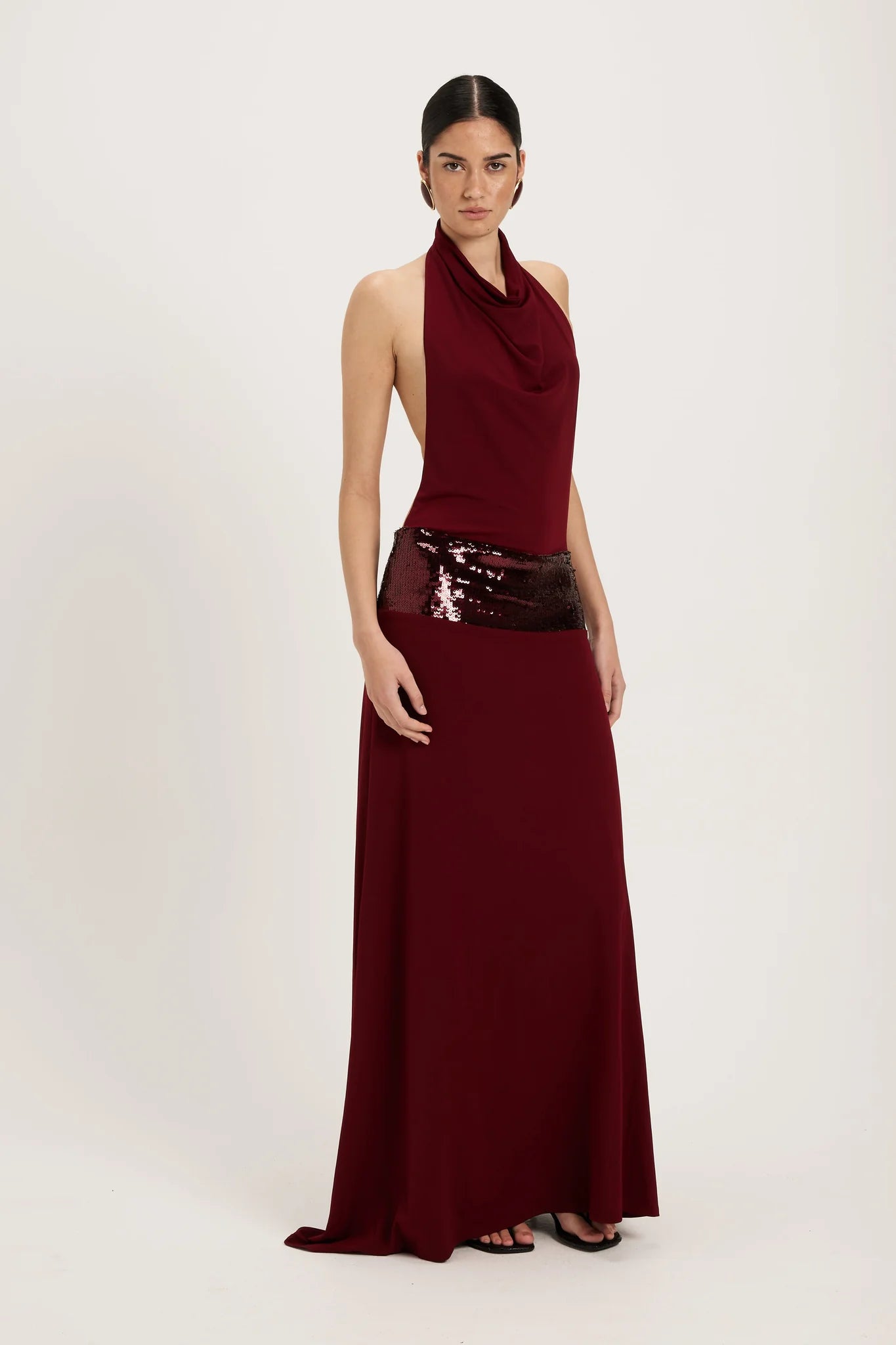 Ance Gria Dress Hire - Adele Gown (Wine) | Australia-wide Rentals Ance Gria Dress Hire - Adele Gown (Wine) | Australia-wide Rentals