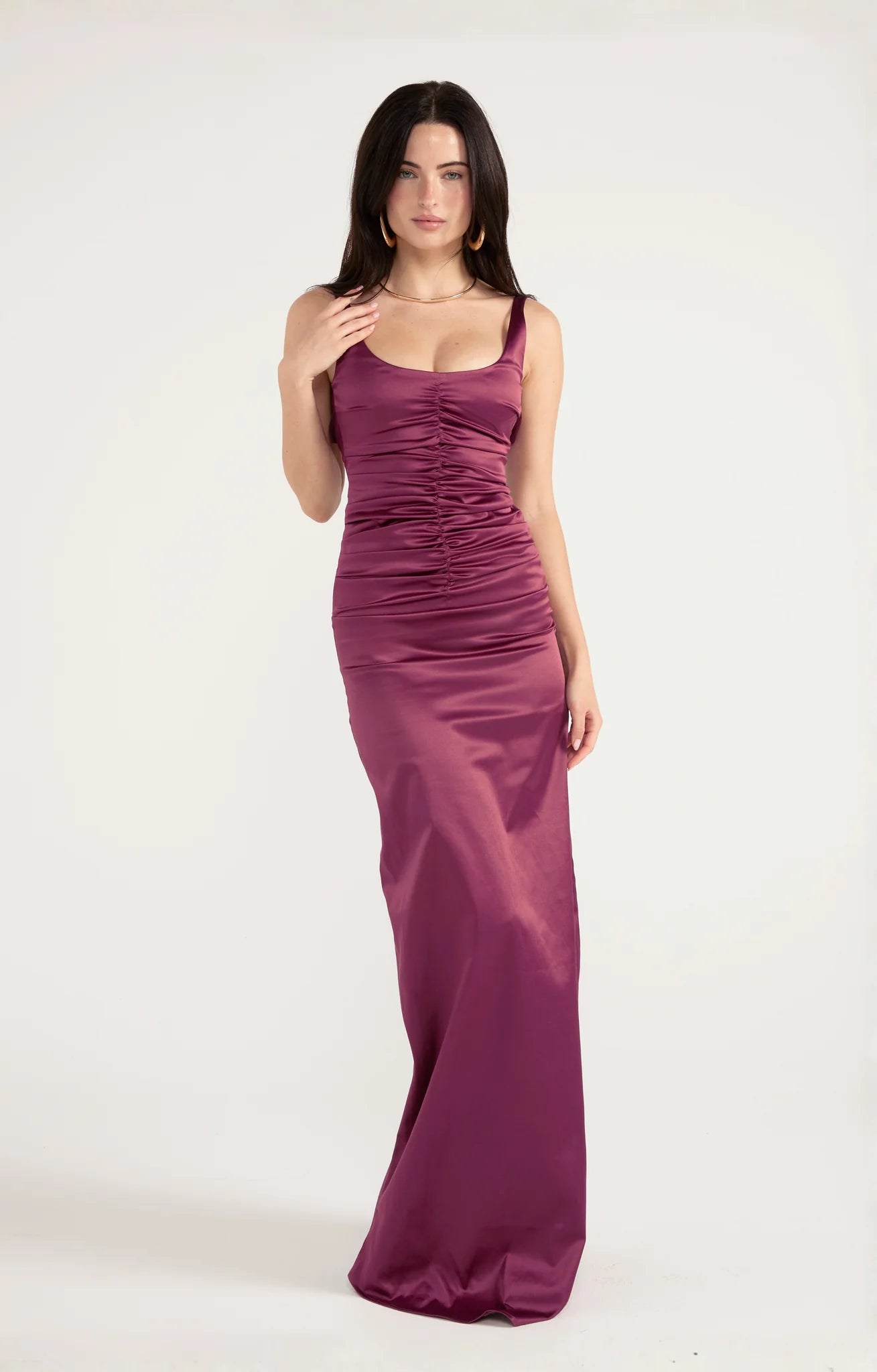 Ance Gria Atlein Gown | Plum