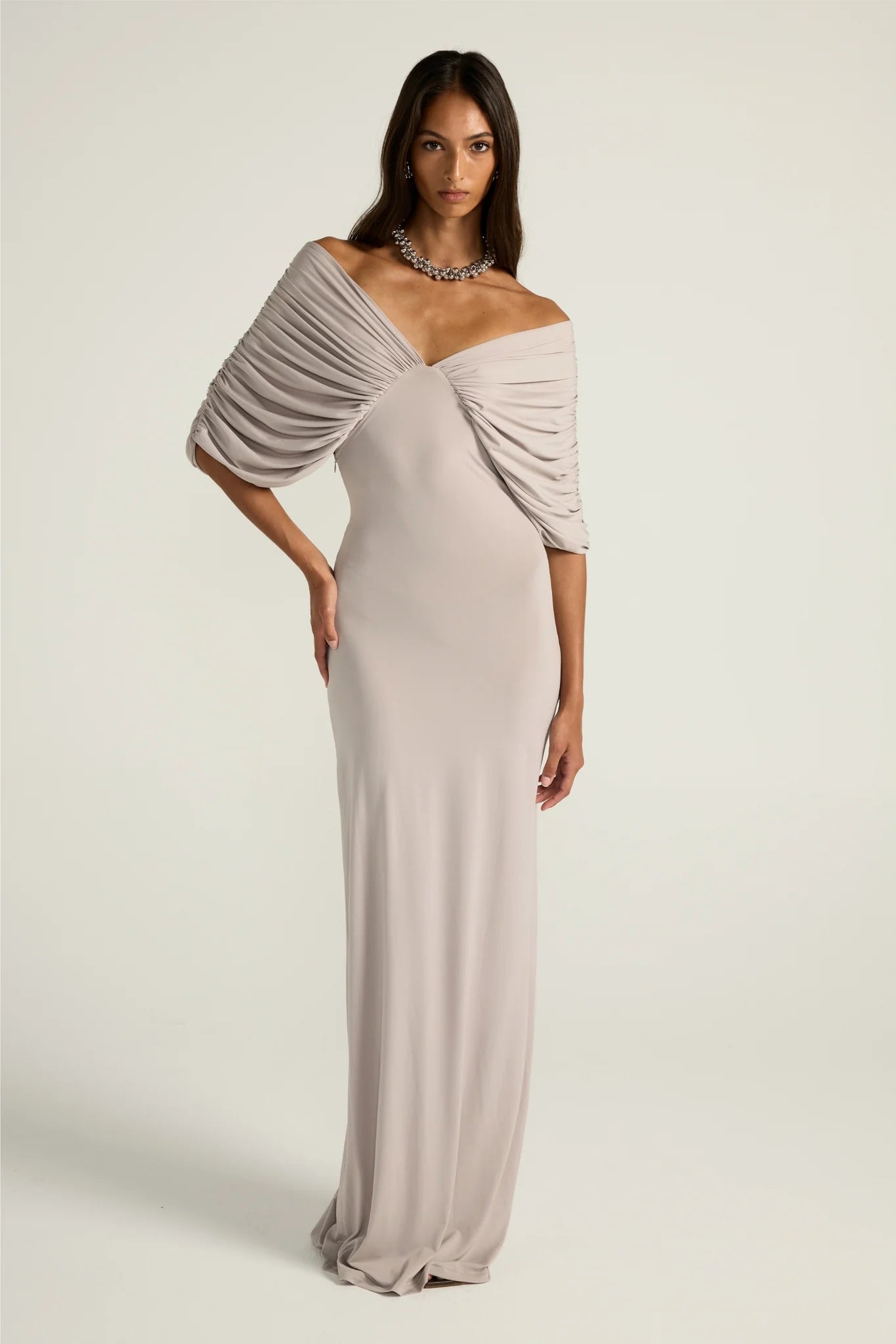 Ance Gria Neve Dress Hire (Silver Grey) | Australia-wide Rentals Ance Gria Neve Dress Hire (Silver Grey) | Australia-wide Rentals