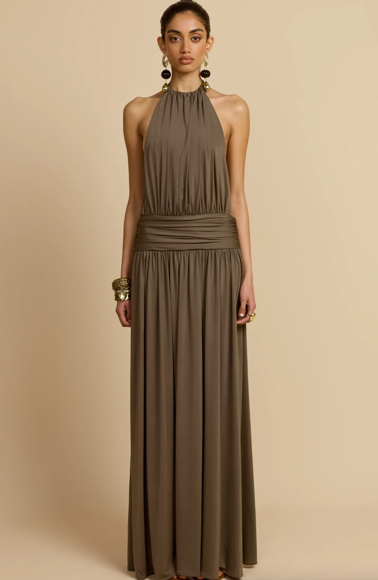 Hire Arcina Ori - Santina Dress in Khaki