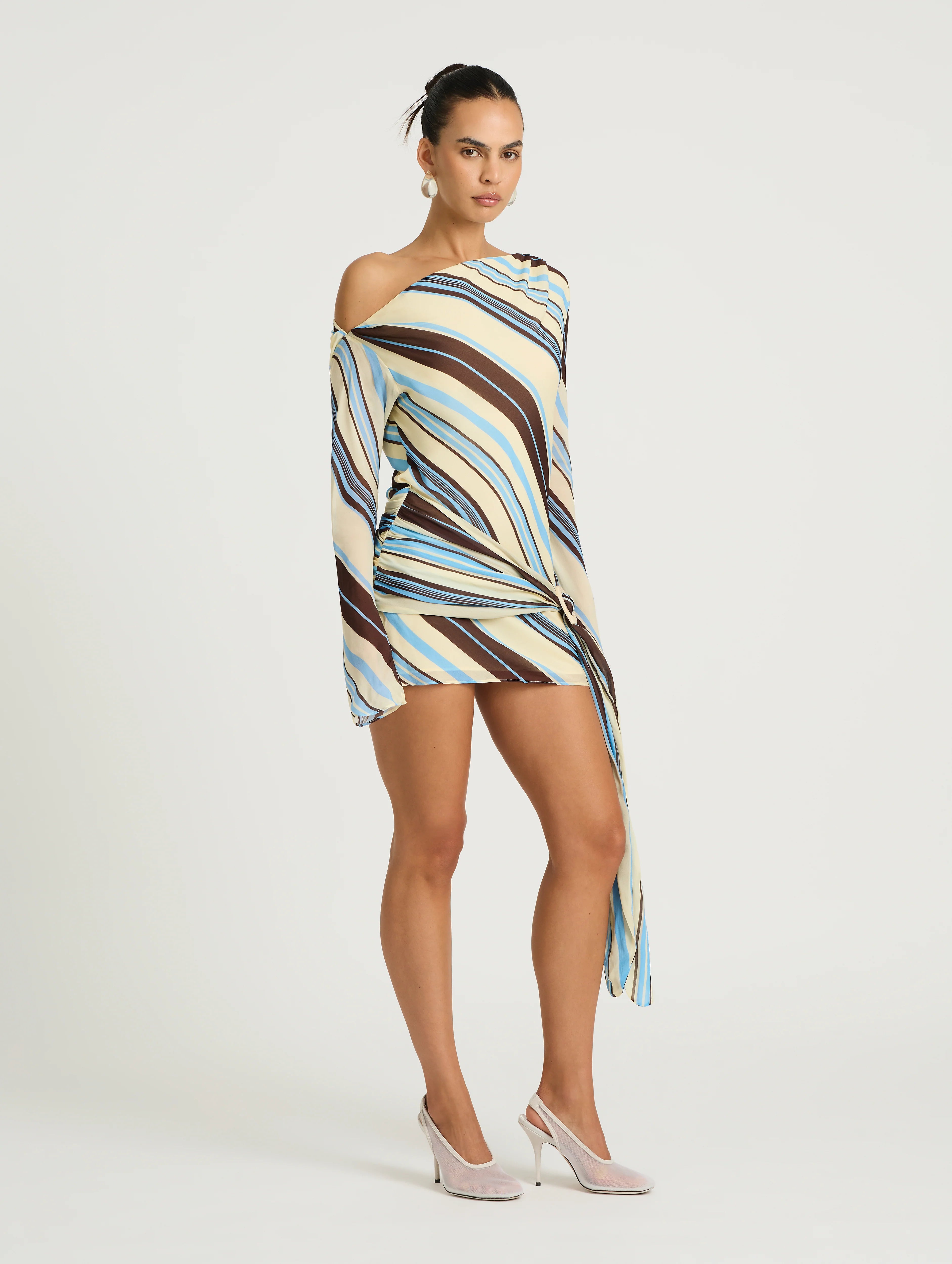 BENNI Elise Mini Dress | Ocean Stripe