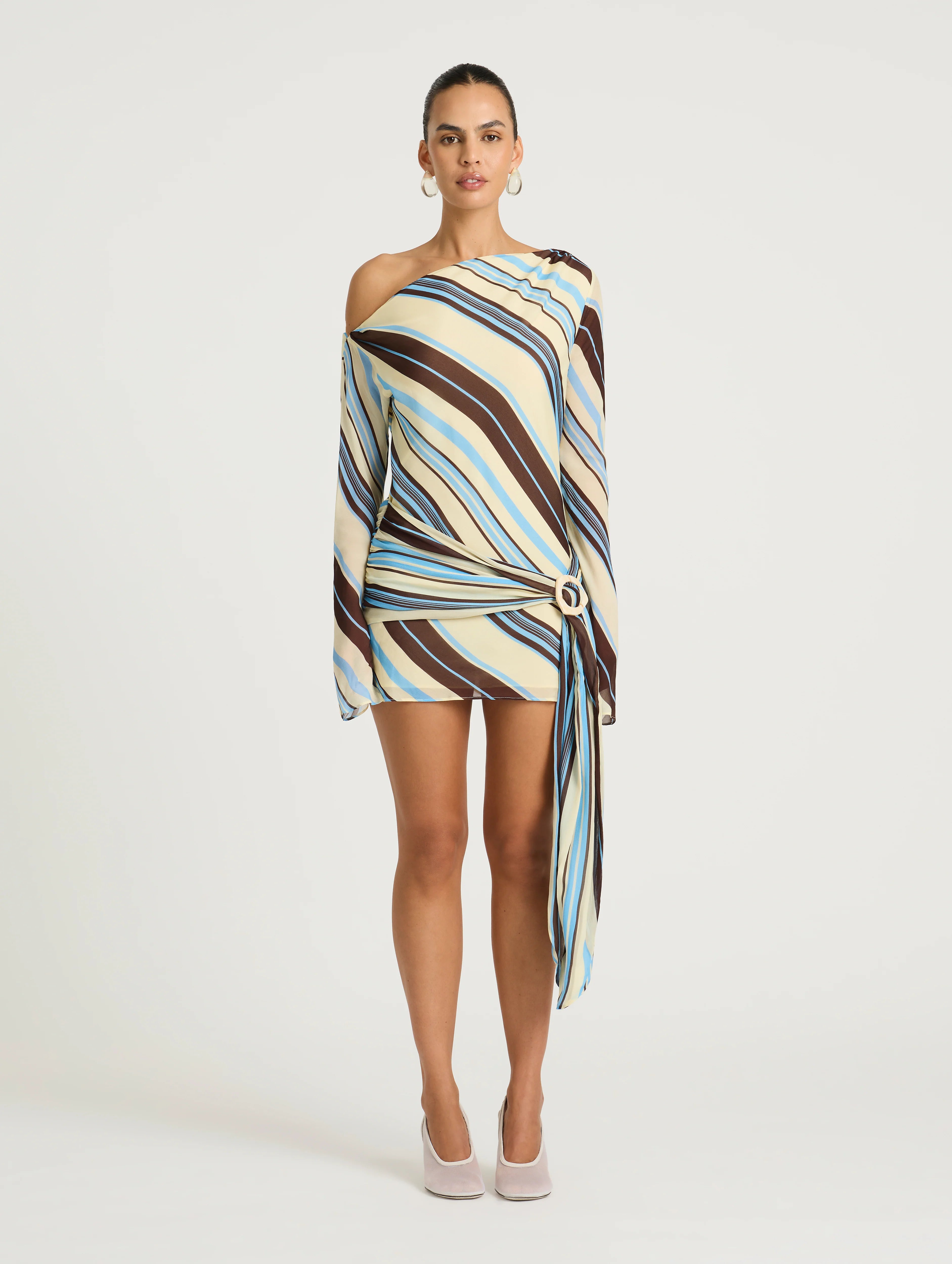 BENNI Elise Mini Dress | Ocean Stripe