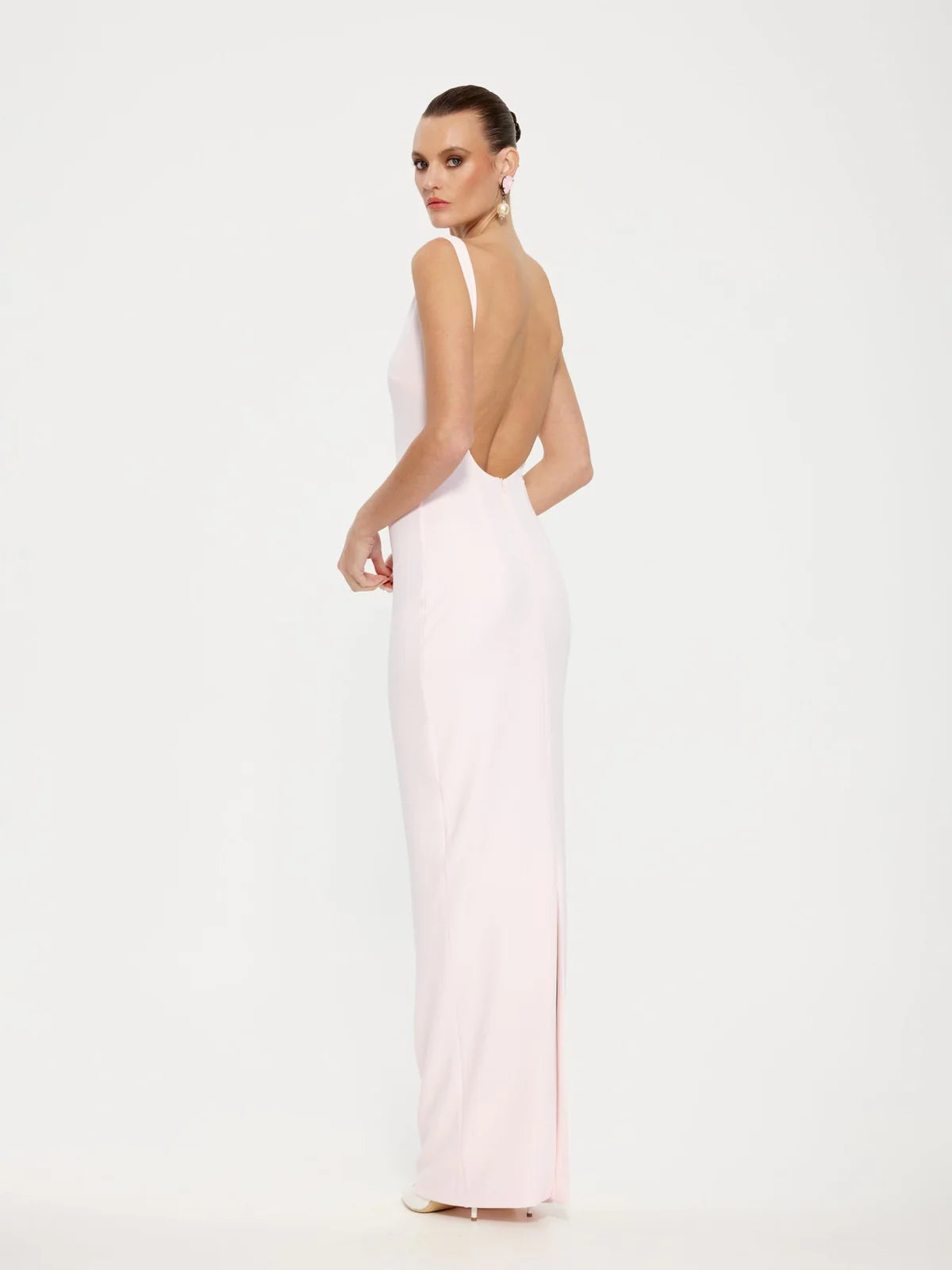 Effie Kats Verona Gown Hire in Ice Pink