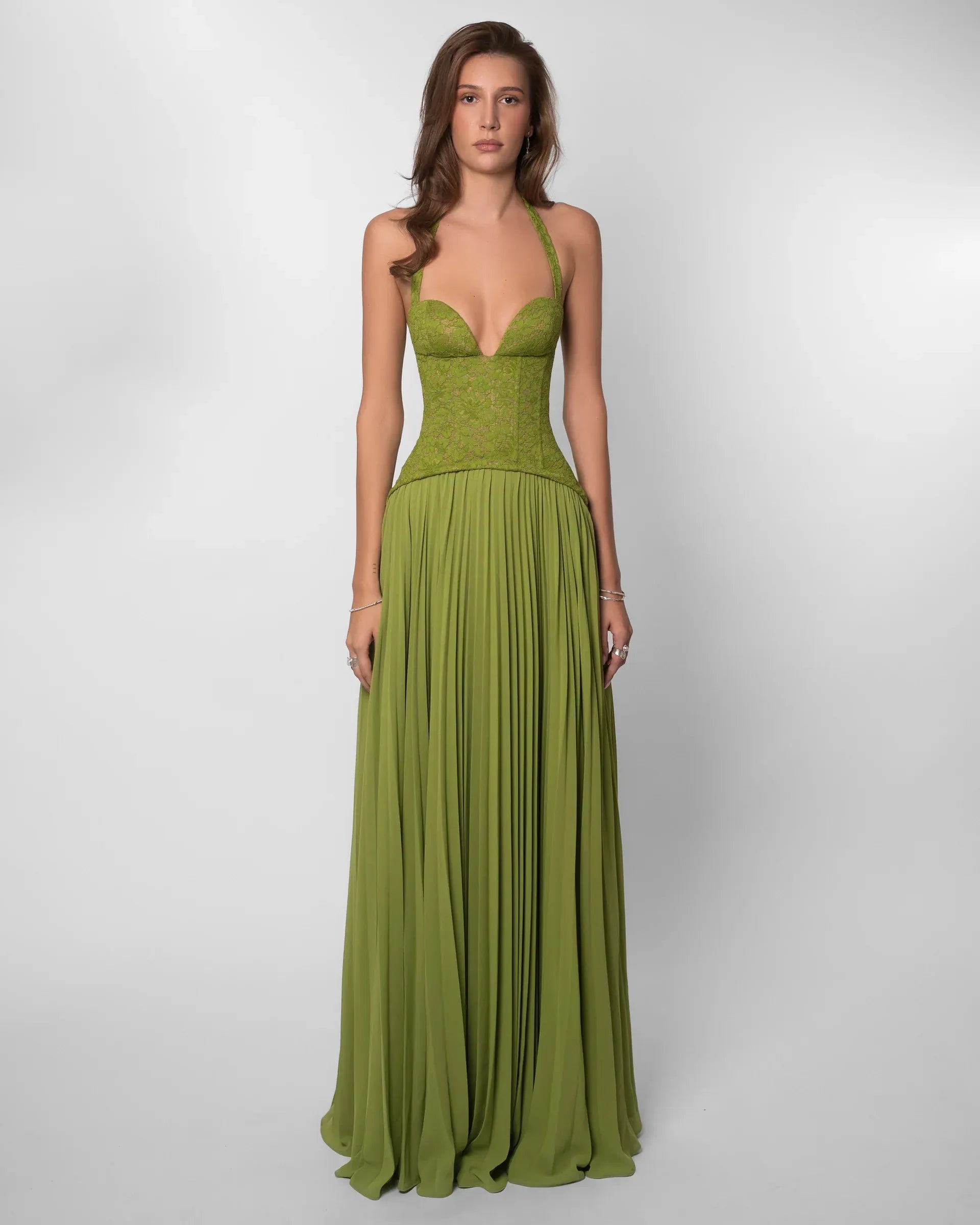 bridesmaid dresses hire near me Fenity Gaia Dress Hire (Green)