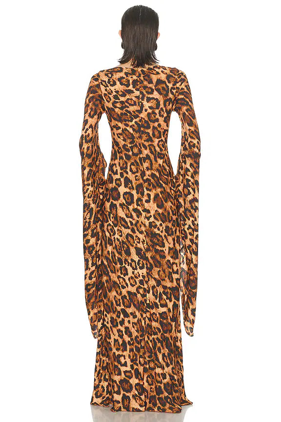 Helsa The Rosalind Dress | Leopard