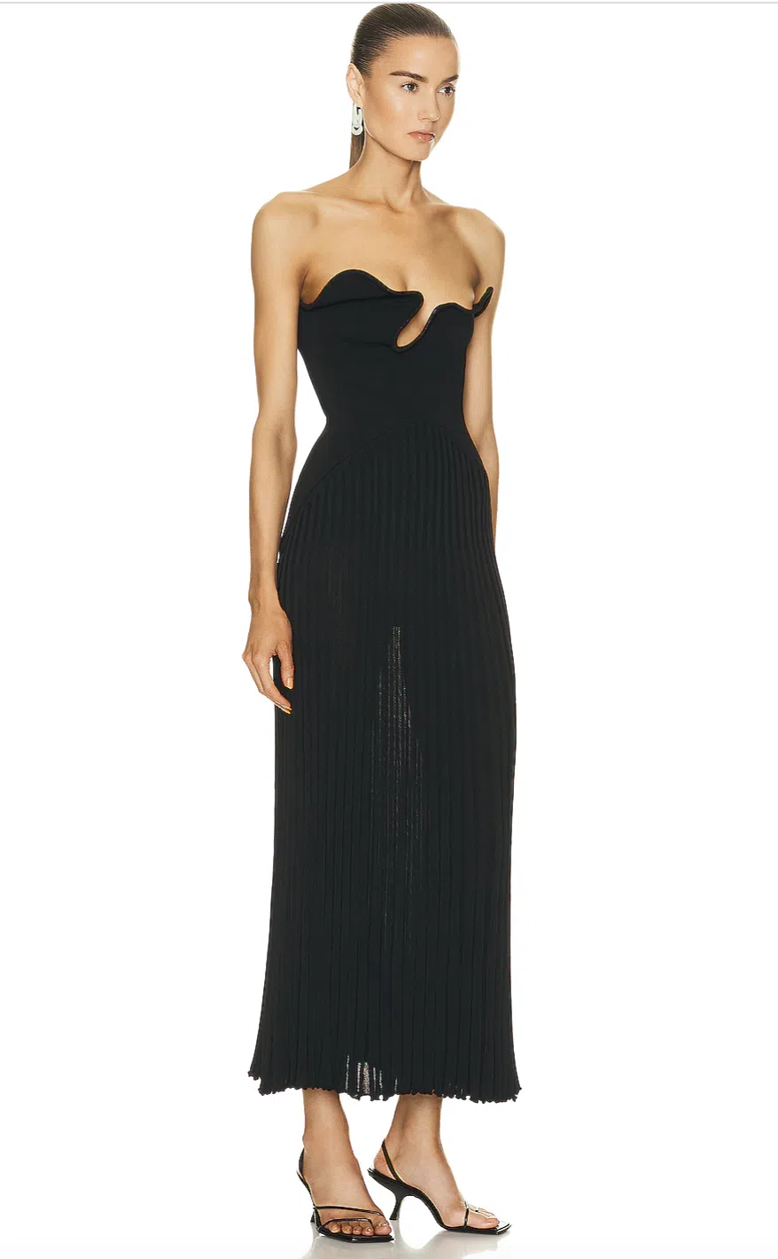 Sculptured Pleated Rib Dress
