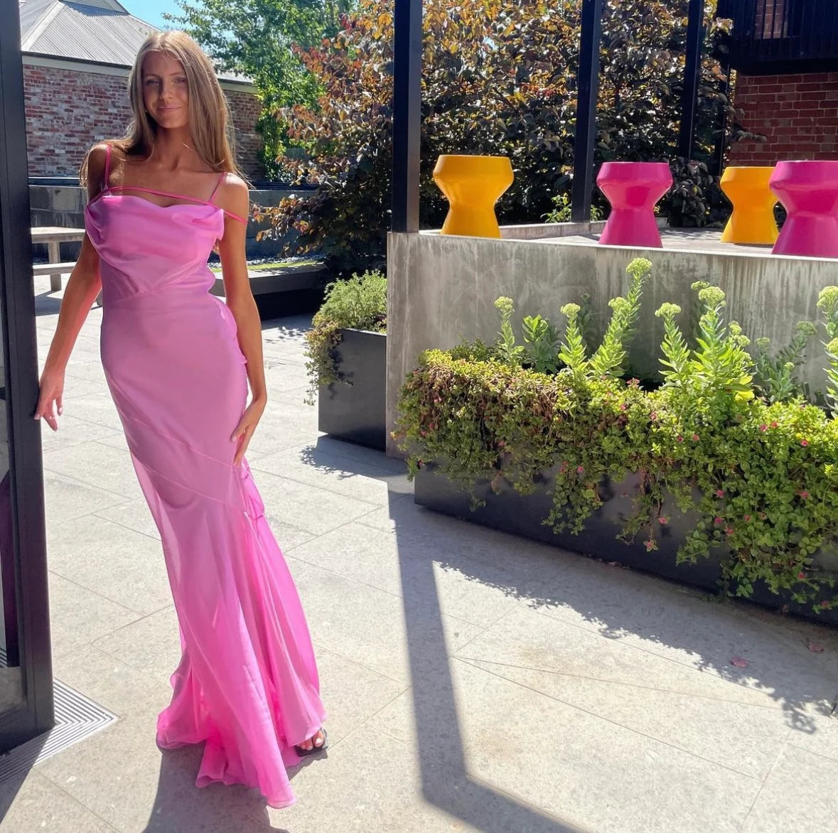 Jacquemus La Robe Draggiu Gown | Pink
