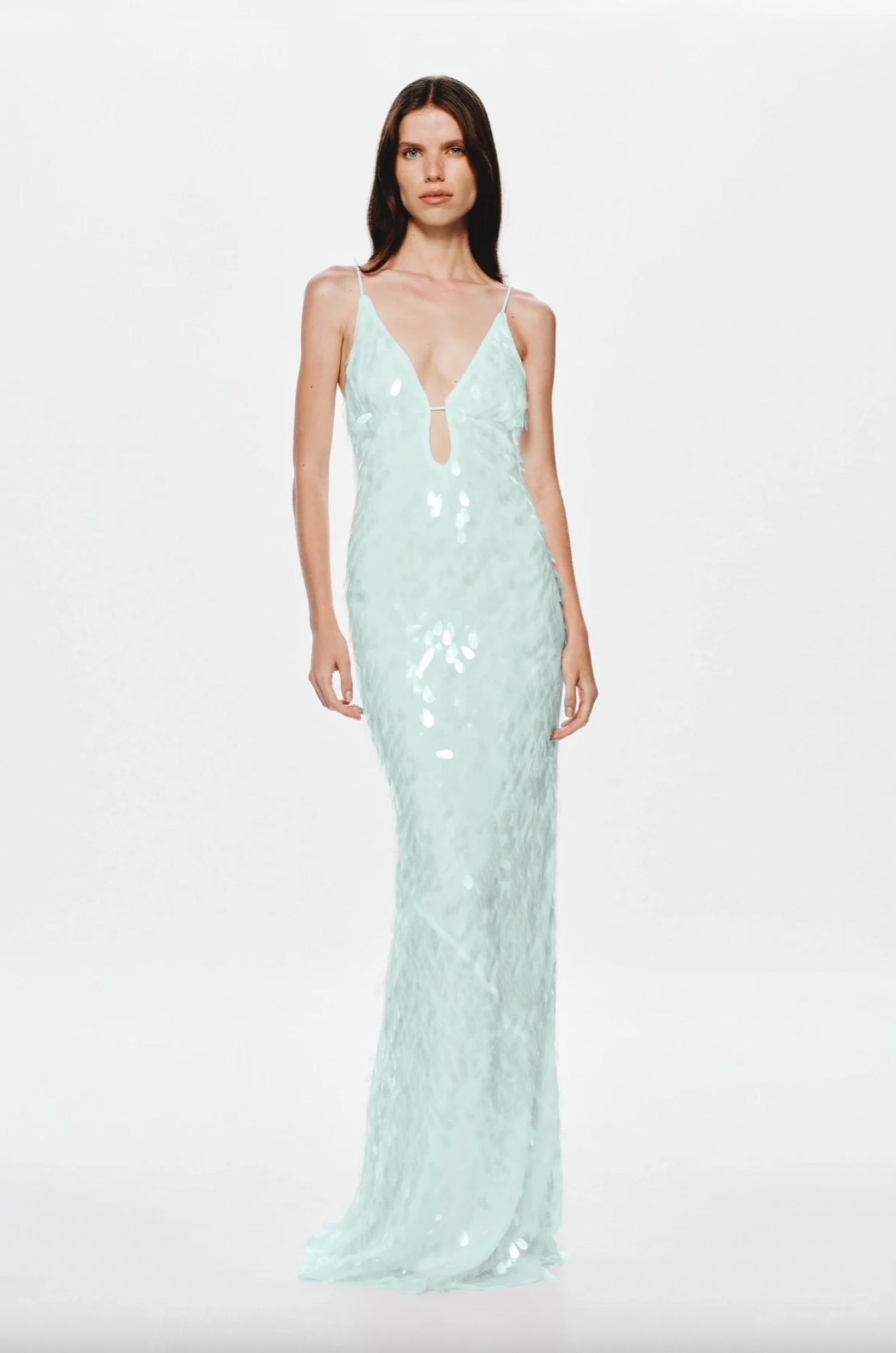 Hire The Sapphire Sequin Dress in Mint (Limited Edition)
