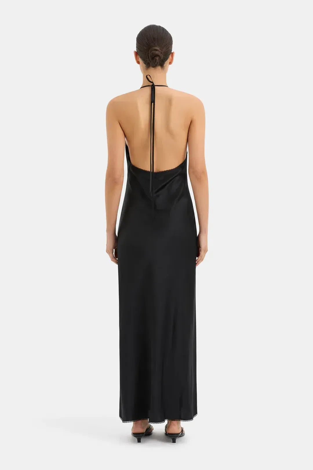 SIR. Aries Cut Out Halter Gown | Black