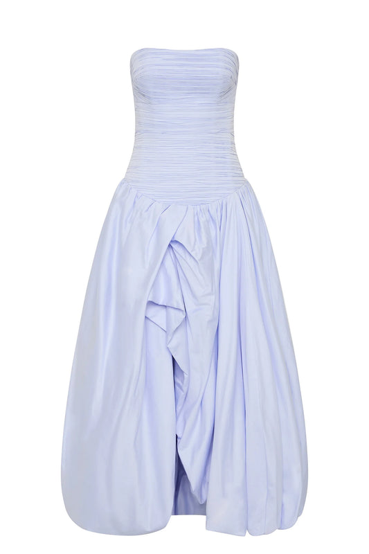 Violette Bubble Hem Maxi Pearl Blue