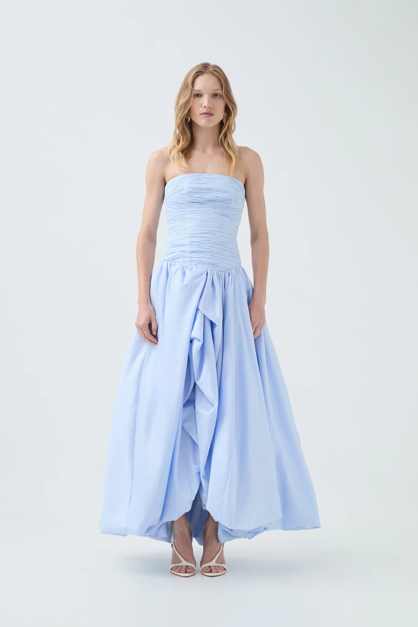 Violette Bubble Hem Maxi Pearl Blue