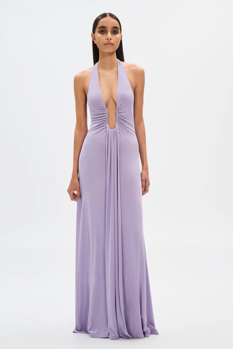 Misha The Jennifer Cupro Dress | Lilac