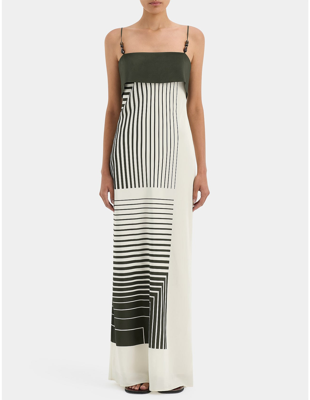 SIR. Leilana Slip Maxi Dress | Garden Stripe