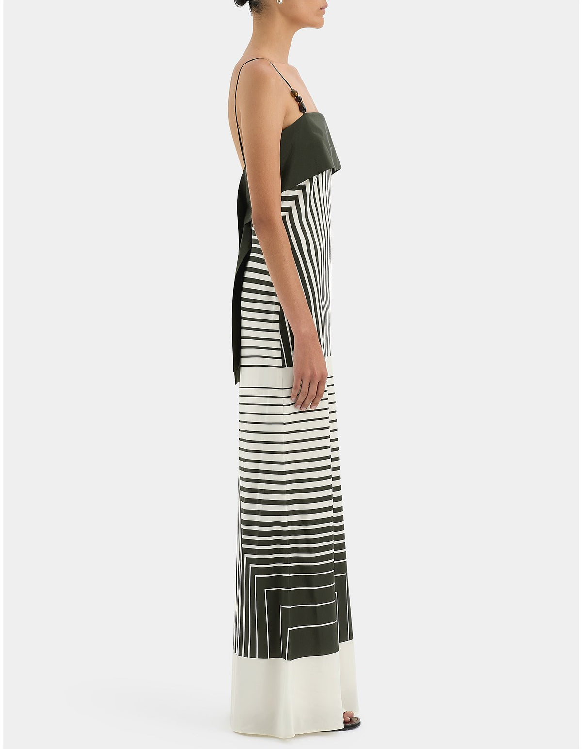 SIR. Leilana Slip Maxi Dress | Garden Stripe