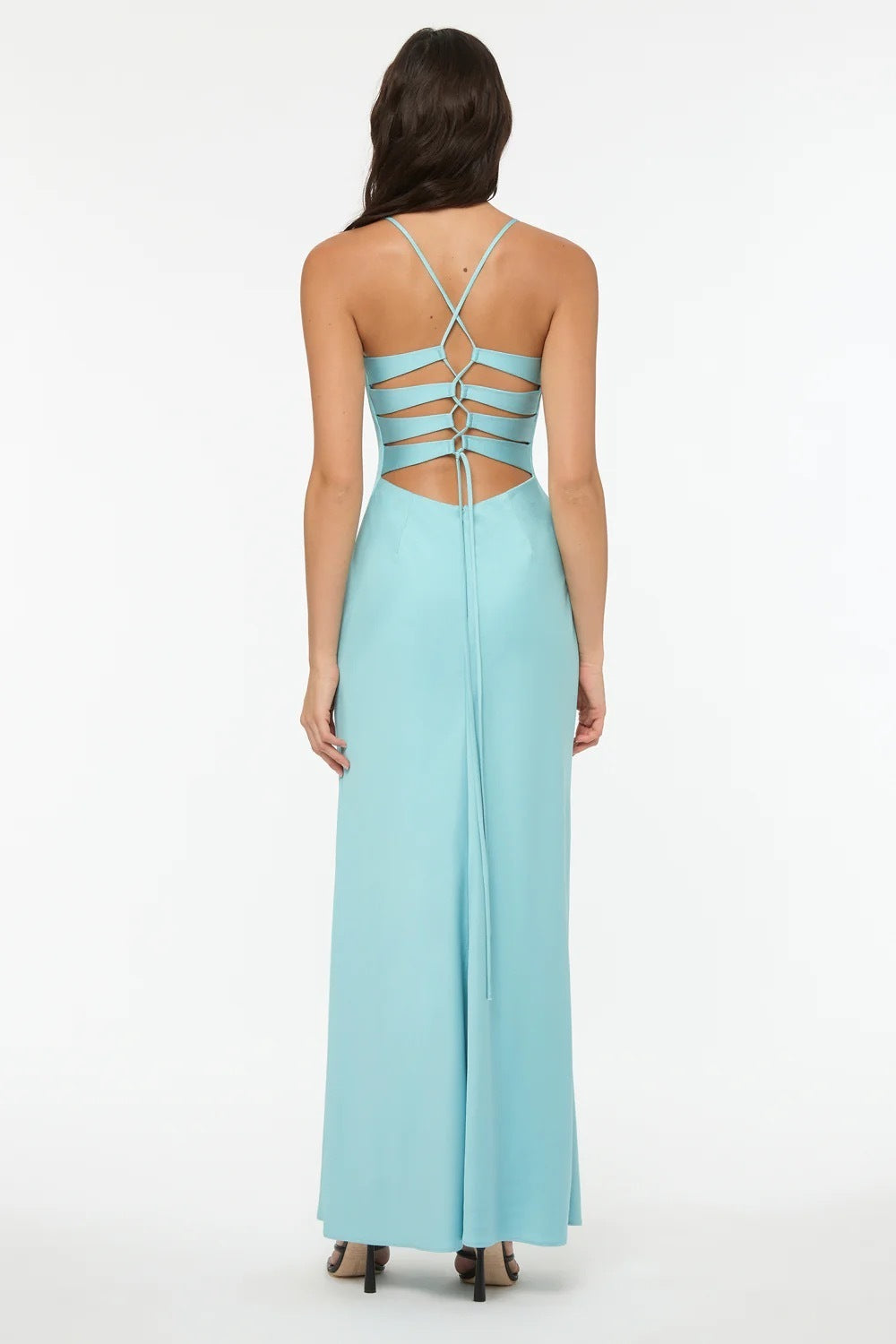 Manning Cartell Time to Shine Slip Dress Hire (Sky Blue)