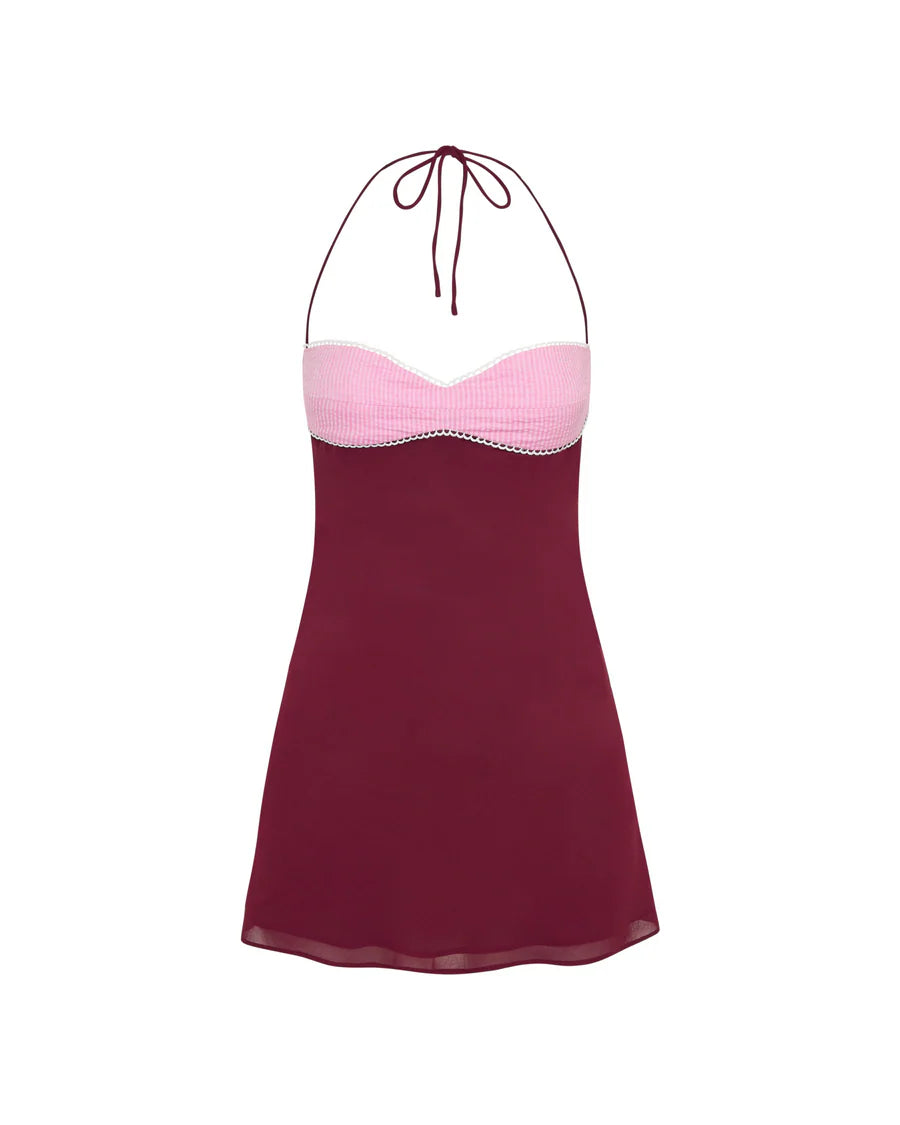i am delilah mini dress I Am Delilah Mini Dress Hire - Audrey Mini (Raspberry)