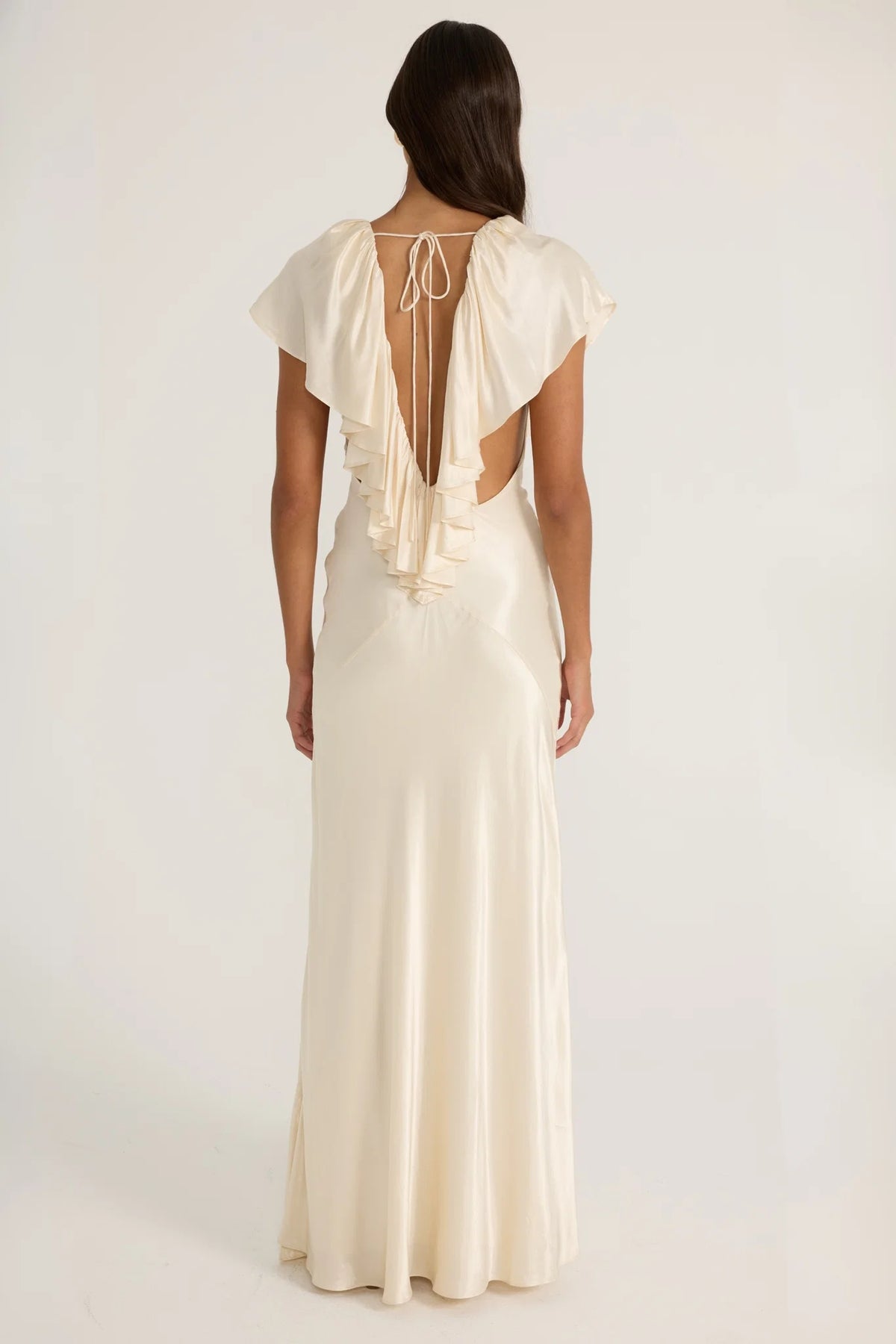 Ance Gria Clover Gown | Satin Cream