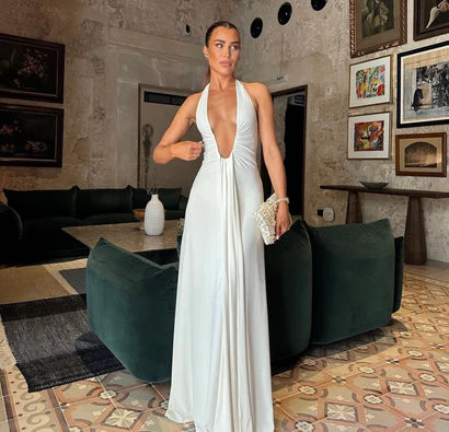 Misha The Jennifer Cupro Dress | Ivory