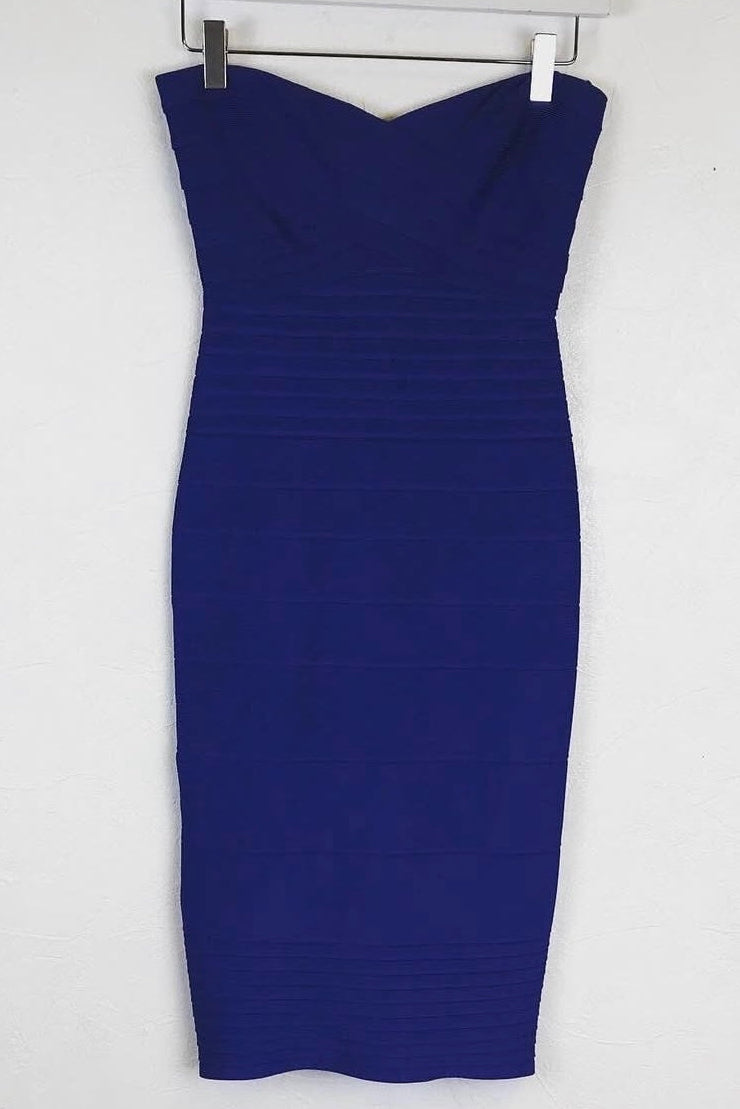 Herve Leger Sara Mini Dress | Blue