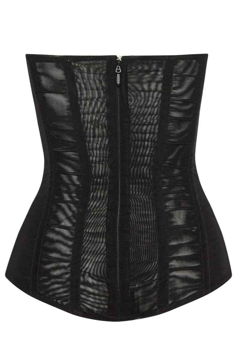 Muse Mesh Corset Black