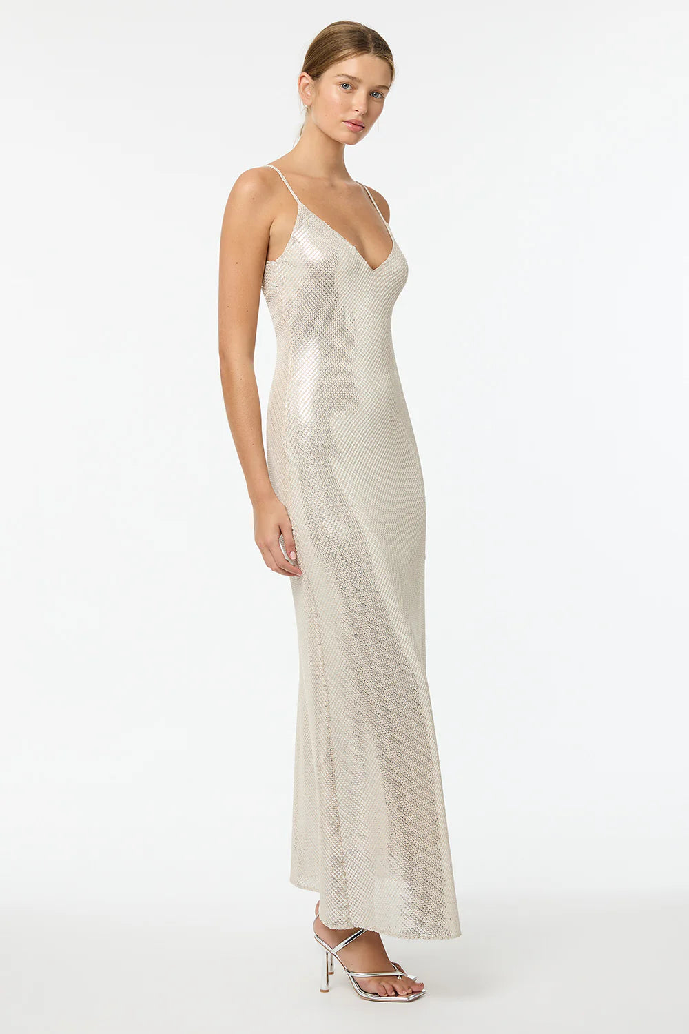 Manning Cartell High Voltage Slip Dress | Nude Silver