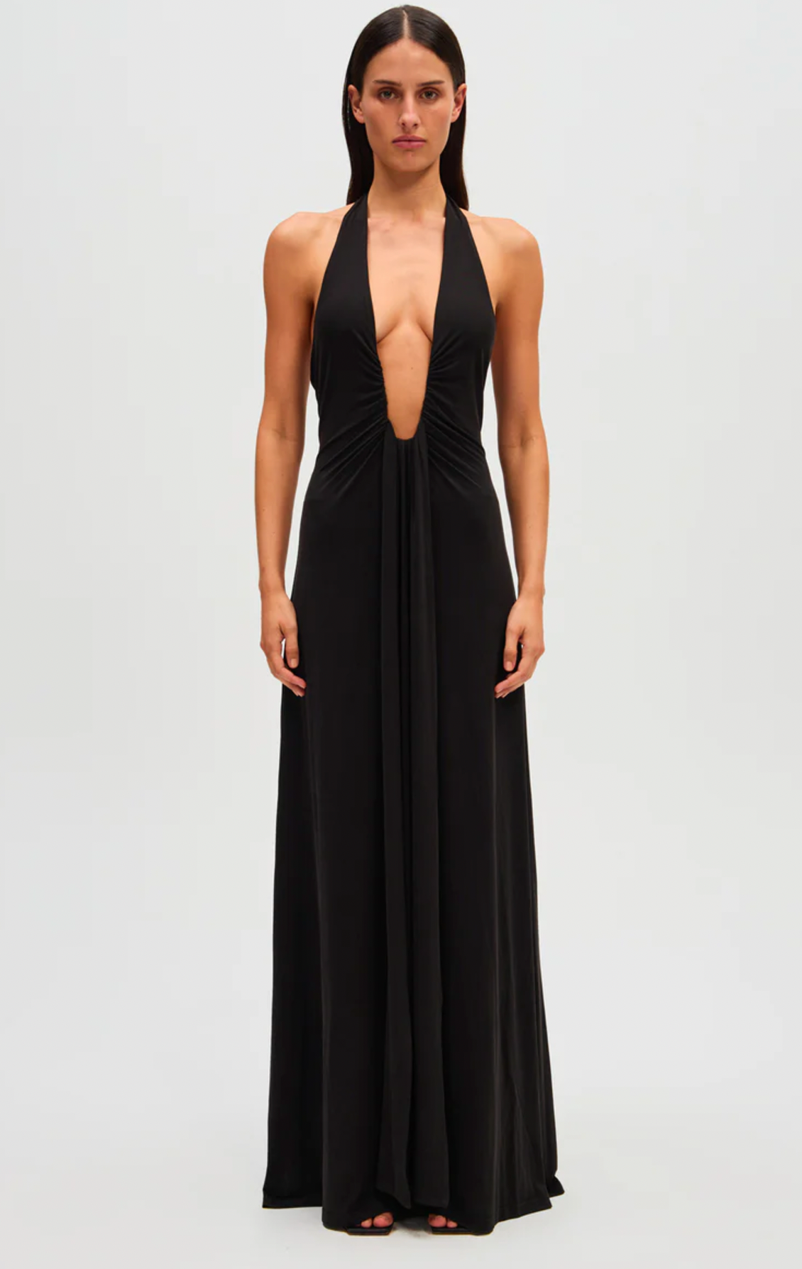 Misha The Jennifer Cupro Dress | Black