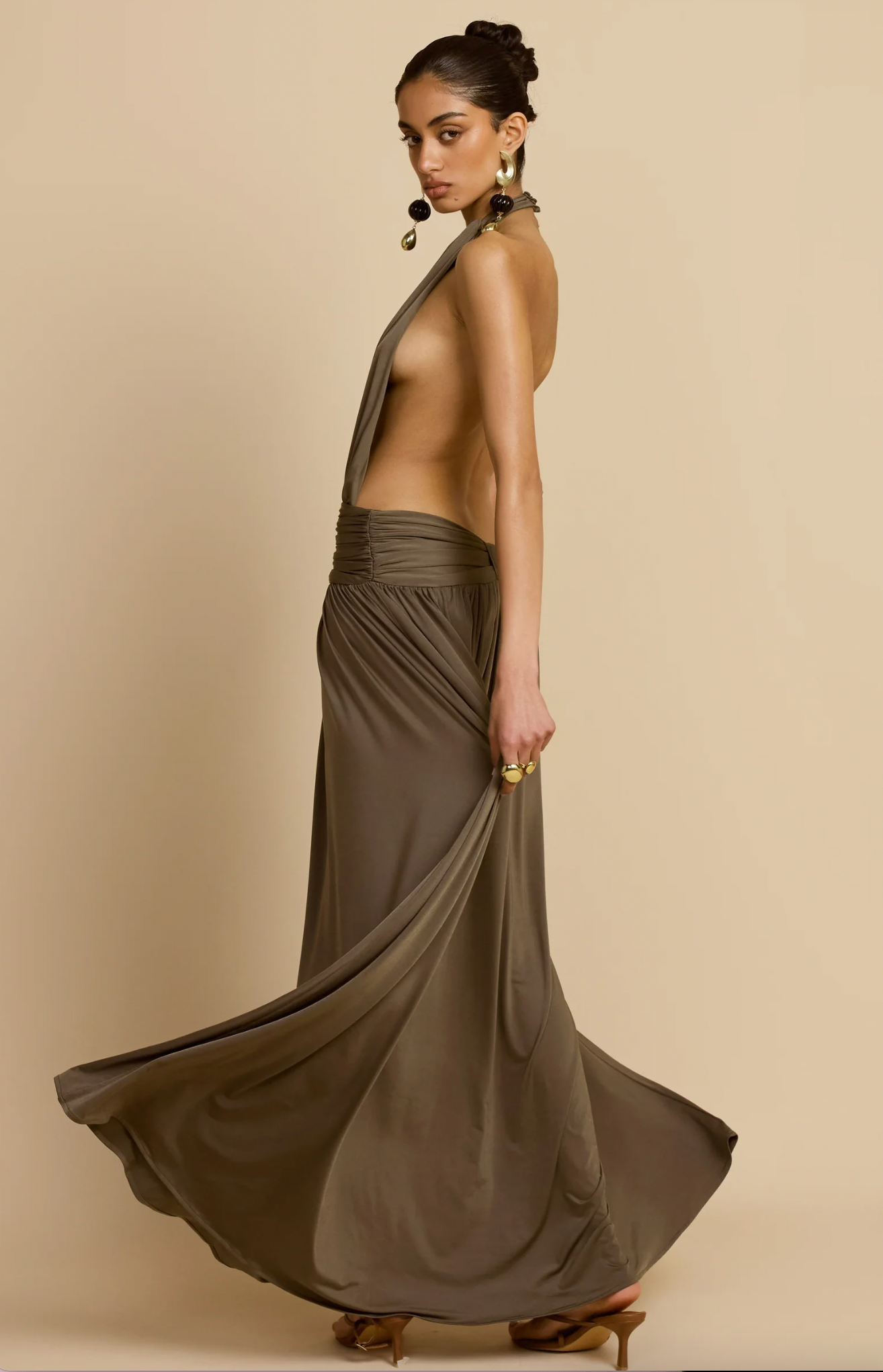 Hire Arcina Ori - Santina Dress in Khaki | Australia-wide