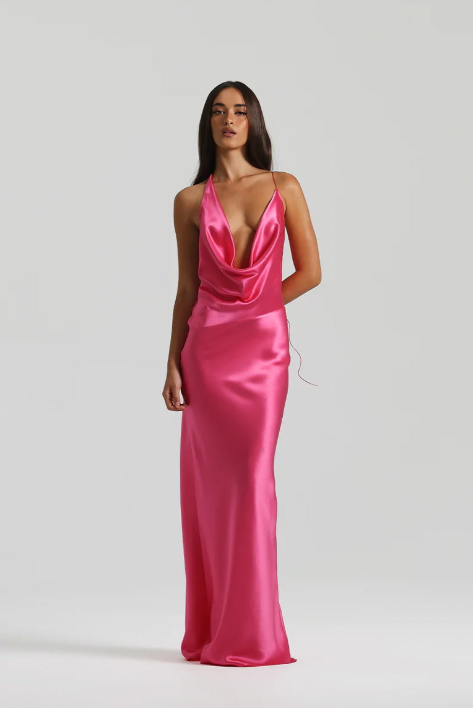 Natalie Rolt Gabi Gown | Neon Pink