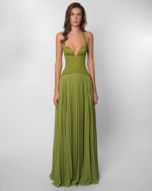 Gaia Dress Green