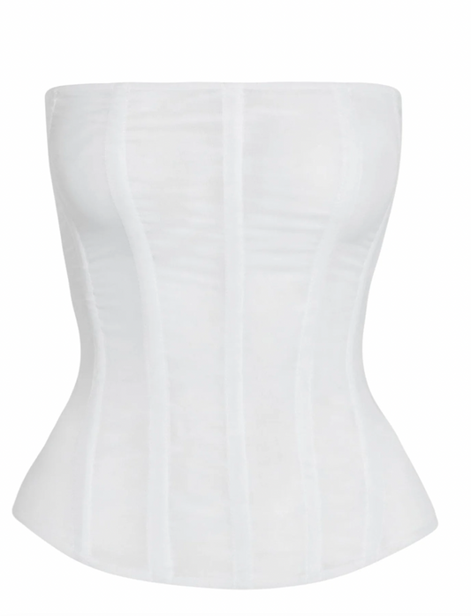 Muse Mesh Corset White