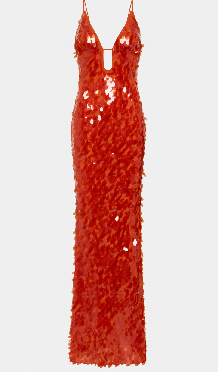 Misha The Sapphire Sequin Dress | Red
