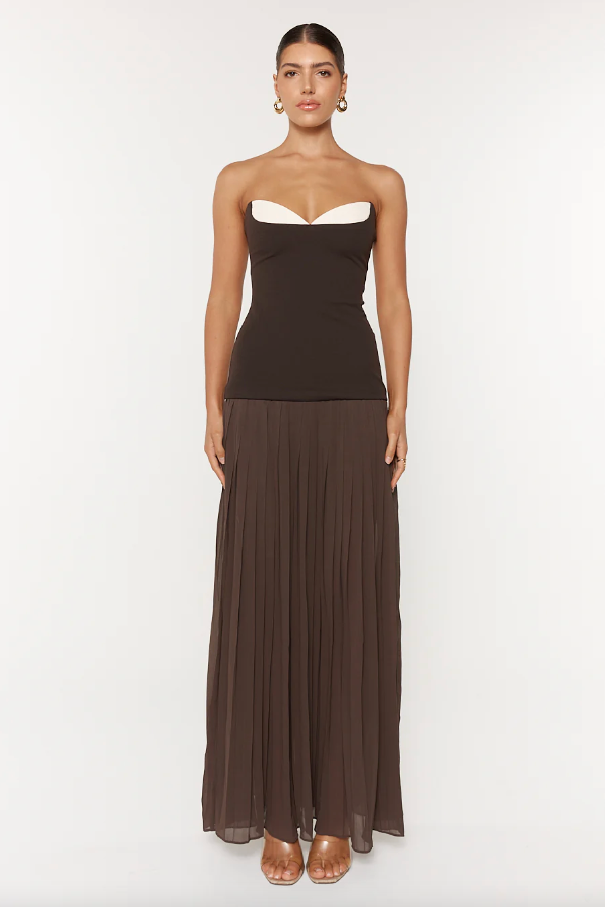 She Is Olla Nicolette Maxi Dress | Espresso