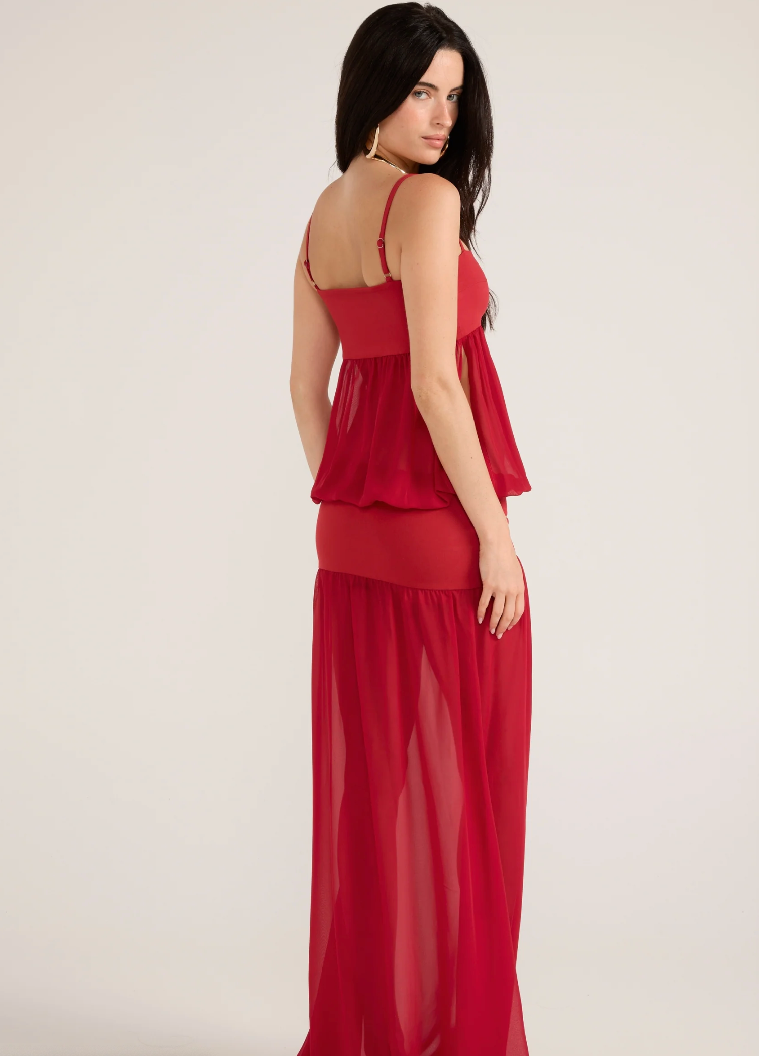 Ance Gria Romeo Gown | Cherry Red