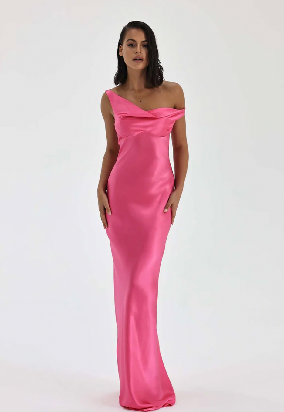 Natalie Rolt Monika Gown | Neon Pink
