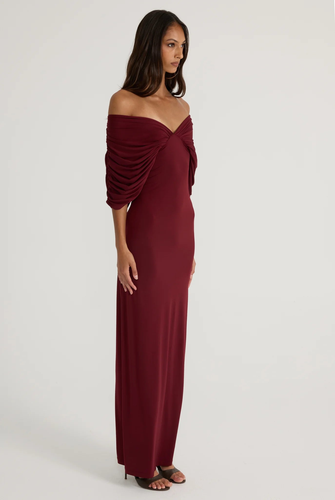 Ance Gria Neve Dress | Burgundy
