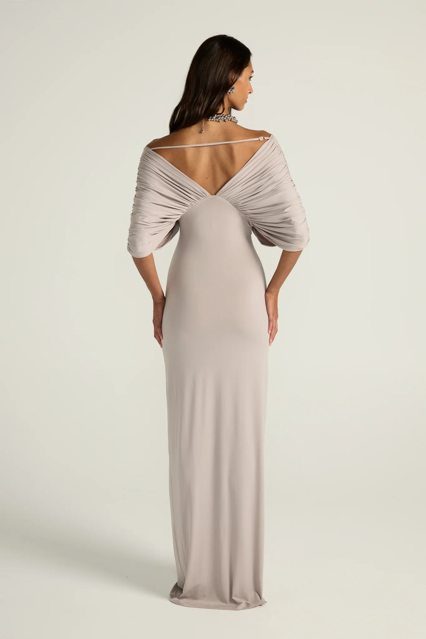 Back of the Neve Dress by Ance Gria. Enjoy Adelaide Dress Hires with Fast Shipping & Easy Returns. Secure your date now!